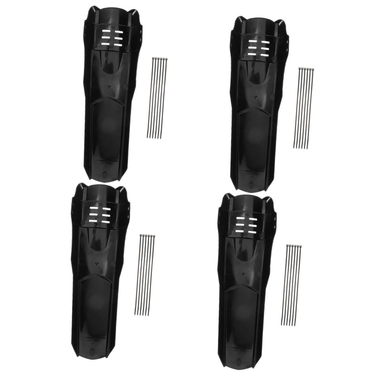 Gatuida Guardabarros Resistente para Bicicleta Resistente Al Desgaste Protector para Ruedas De Bicicleta Práctico De Fibra De Carbono Color Negro