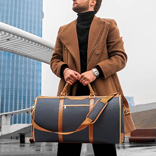 Garment Bag for Travel, Carry On Garment Bag,3 in 1 Hanging Suitcase Suit Weekender Travel Bag - Thumbnail 6