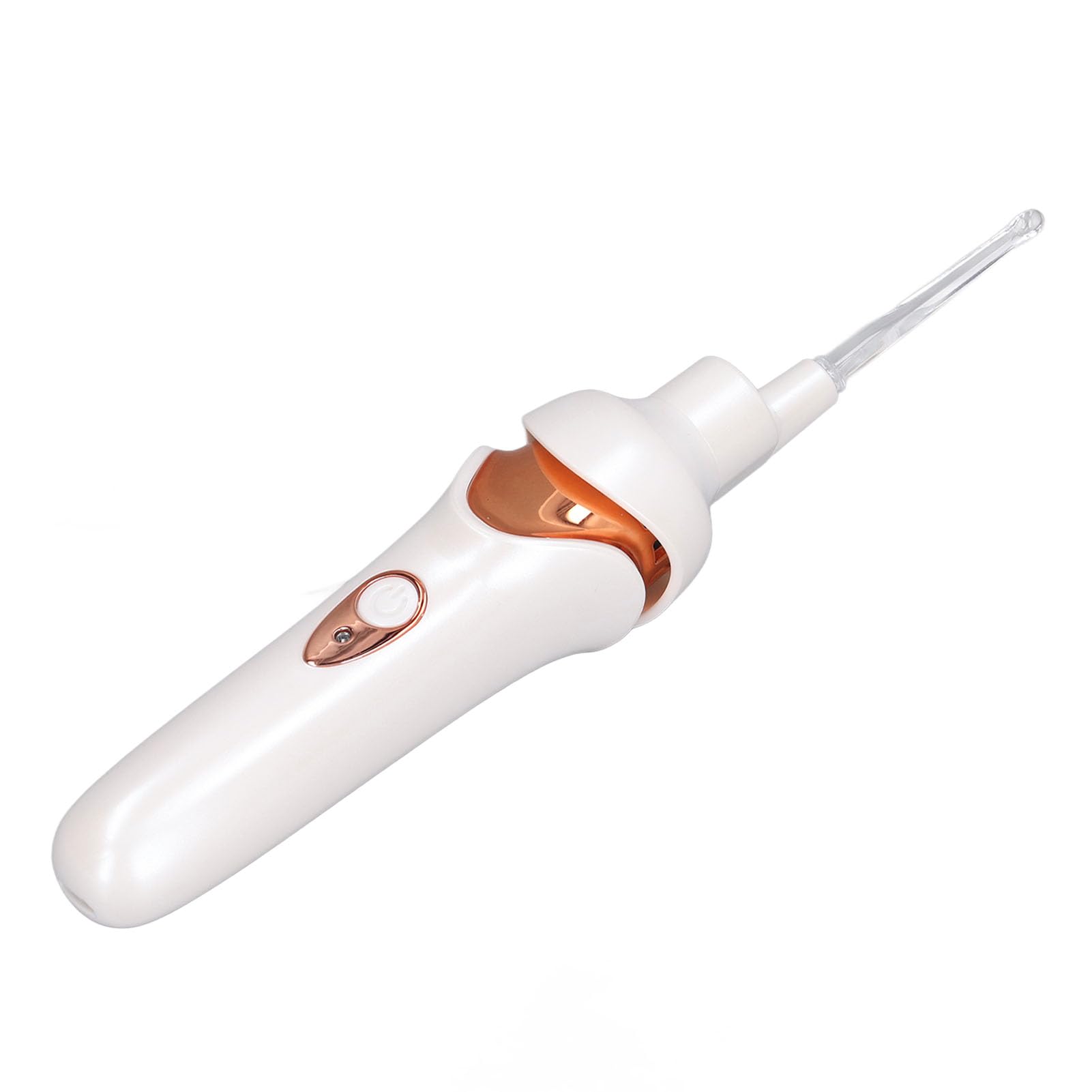 Kit per la Rimozione del Cerume Aspirapolvere Elettrico per Le Orecchie con Luce a LED Punta Morbida e Confortevole per la Rimozione del Cerume per Adulti e Bambini (Bianco)