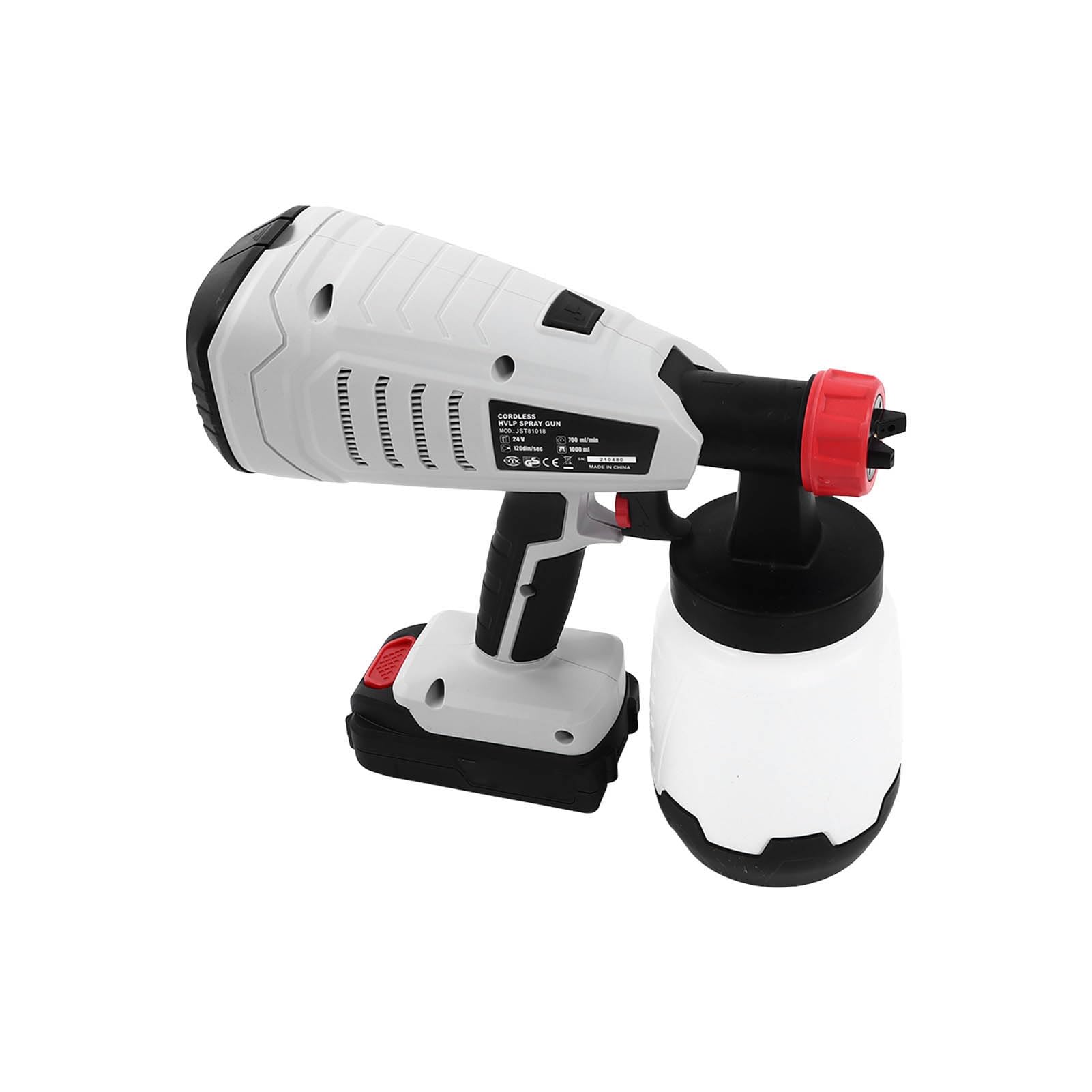 Pistola de pintura eléctrica de alta presión, 800 W, para paredes interiores, 1000 ml