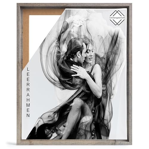 Cornice portafoto vuota per tela, su telaio, formato 40 x 70 cm, effetto legno di quercia selvatica