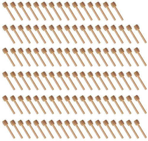 Wood Honey Dipper Sticks, 100-Pack, 3