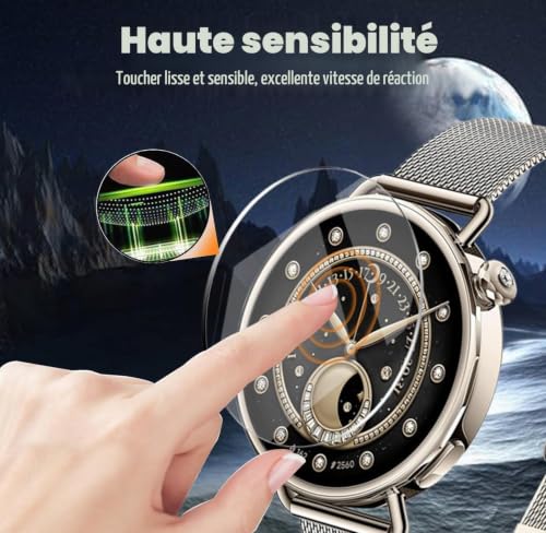 Zerrshoo 3 Pièces Verre Trempé pour Xiaomi Watch S4 41mm Protection – vue 4