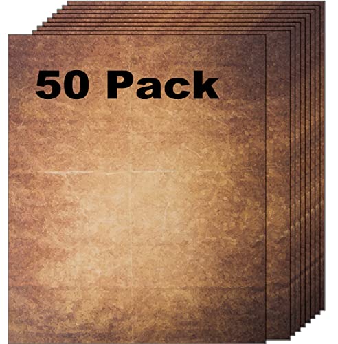 50 Pirate Scrolls Vintage Paper | Burned Edge Aged Paper | For Creating Treasure Map Timeless Writing Drawing Scrapbooking Projects | Ink Jet and Laser Printer Friendly | 8.5 x 11 Inch (50 Sheets)