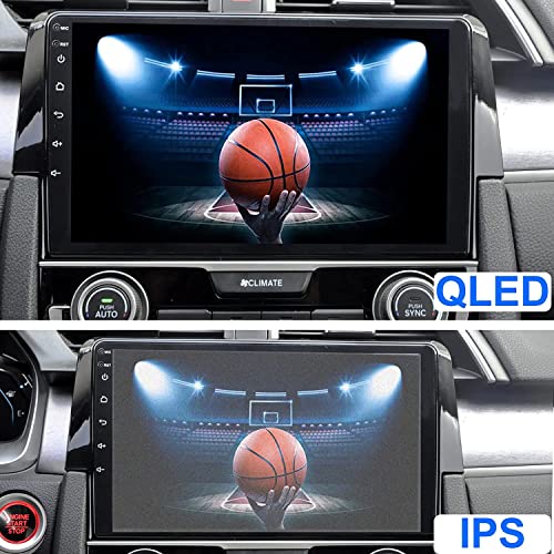 Double Din Touchscreen Car Stereo - Detachable 10 Inch Car Audio Receivers, Floating Qled Car Radio Multimedia Player With Apple Carplay, Android Auto, Bluetooth, Live Rear View Camera, 5.1 Channel #TOP3