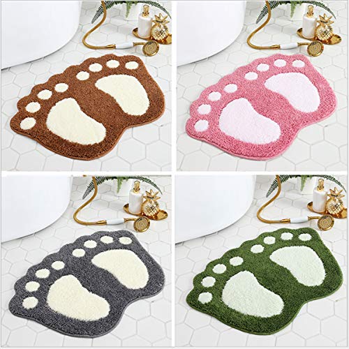 Bathroom Rugs Mats Water Absorbent Non-Slip Mat For Bathroom Shower Room Soft Microfiber Bath Mat Machine Washable Bathroom Mat ( Pink 16 Inch X 24 Inch ) #TOP6