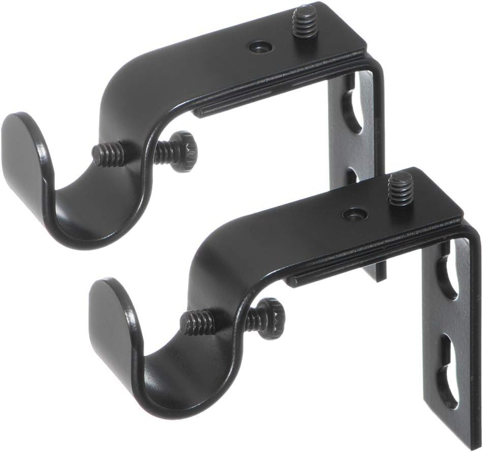 Amazon.com: Ivilon Short Projection Brackets for Curtain Rods - for 1/2 ...