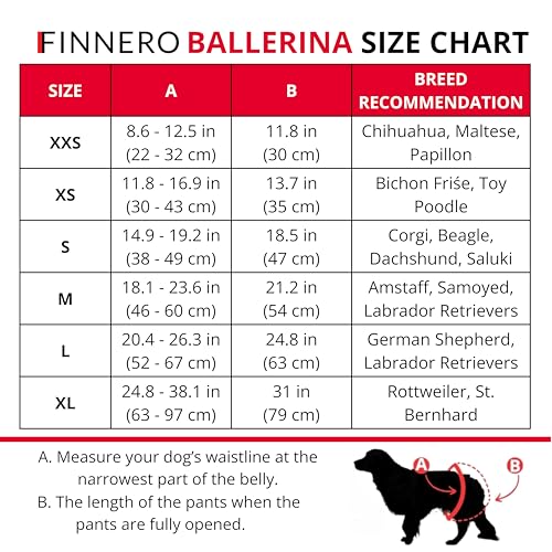 FINNERO Ballerina Läufigkeitshose für Hündinnen – Hundewindel mit Rock für Hündinnen – Schutzhose bei Läufigkeit und Harninkontinenz – Bequem, waschbar und stylisch – S, Beige