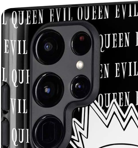 Skinit Impact Phone Case Compatible with Galaxy S24 Ultra - Officially Licensed Disney Villains Evil Queen Black and White Design
