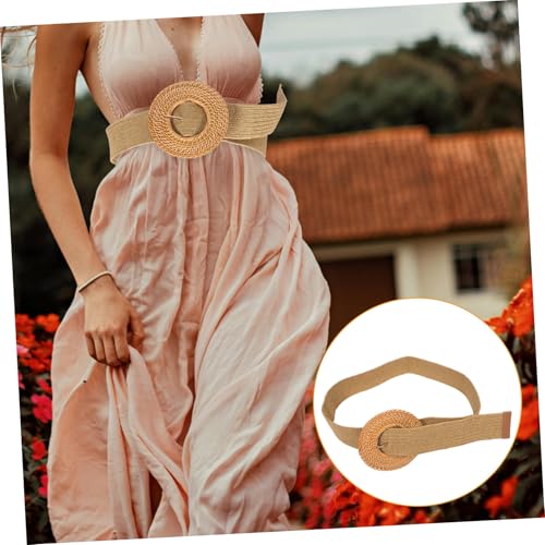 BESPORTBLE Bohemian Style Adjustable Wide Waist Belt for Women Stretch Elastic Pants and Dress Waistband Handmade Woven Buckle Accessory for Casual and Formal Outfits3