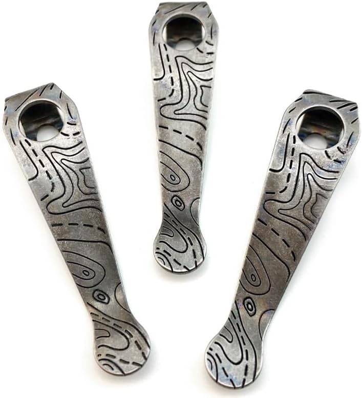 3 Pieces Custom CNC Titanium Alloy Pocket Clip Fit for Para 3 Lightweight