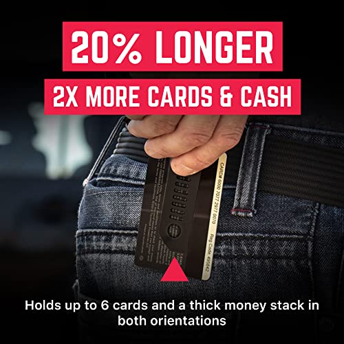 GPCA - GP Money Clip, Belt Key Holder, Heavy-Duty Keychain Clip for Outdoor and Daily Use, Handy 7 Slot Wrangler Grill Pattern, Stainless Steel, Gift for wrangler owner - Jet Black4