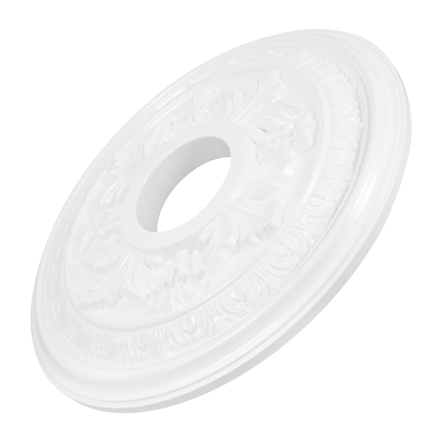 Médaillon de plafond en PU facile à installer pour suspension et lustre
