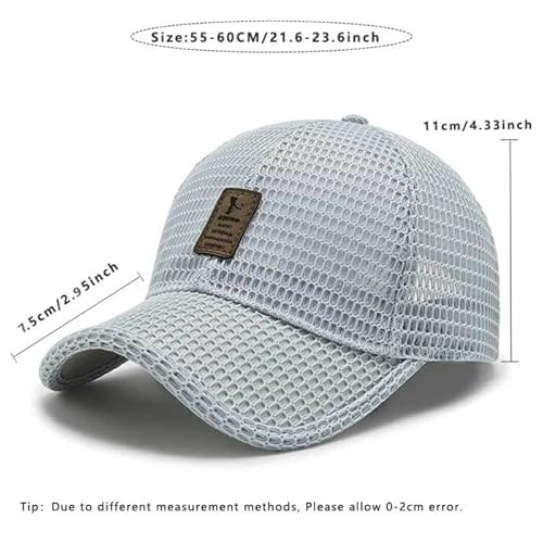 Chentian 2023 Kosseco Hat, Summer Breathable Lightweight Baseball Cap, Summer Outdoor Casual Baseball Cap, Mesh Hats For Men (Beige) #TOP5