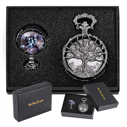 Reloj de bolsillo vintage Tiong con números romanos el regalo ideal para graduación