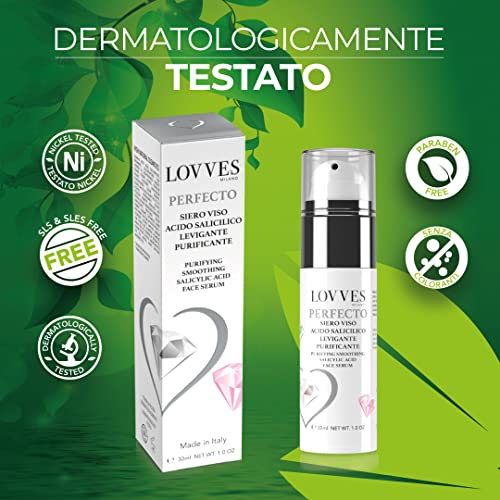 LOVVES Perfecto Salicylic Acid Face Serum, High Natural Cosmetics, Smoothing, Purifying, Contrasts Imperfections - Image 3