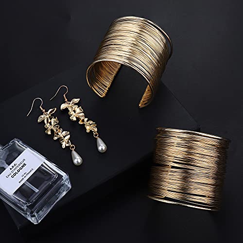 Funrun Jewelry 6Pcs Greek Goddess Costume Accessories Set For Women Leaf Headband Bracelet Armband Golden Laurel Leaves Crown Costume Headband Hair Bridal Wedding Headpiece #TOP4