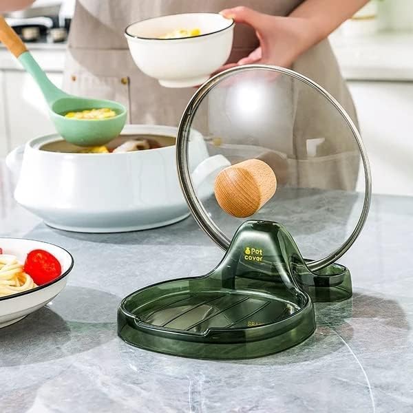 Miniatura 2 de Espátula de cocina multifunción  Soporte para cuchara con soporte para tapa, nuevo estante para espátula de cocina 2023, soporte para espátula de