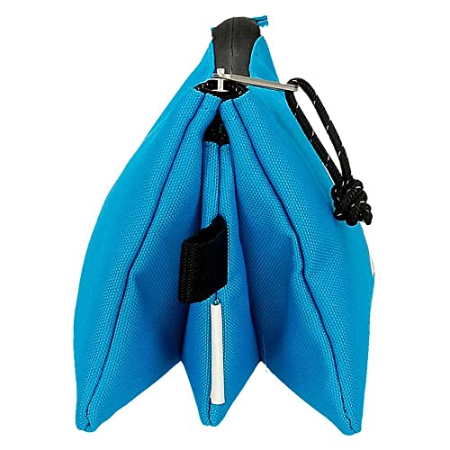 Reebok Boston Blue Pencil Case, 3 Compartments, 22 x 12 x 5 cm, Polyester - Image 2