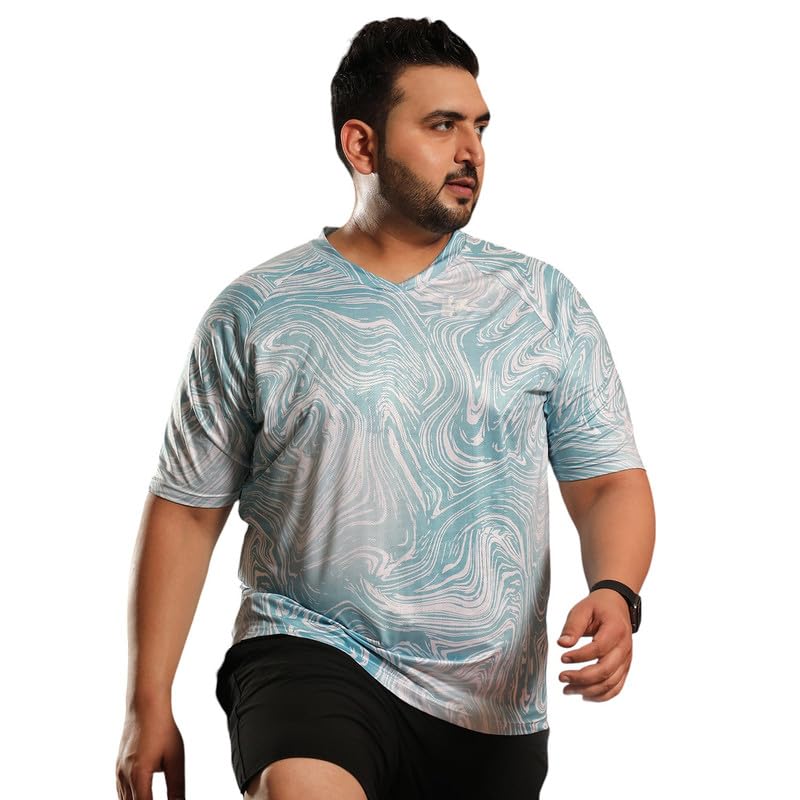 instafab Plus Men's Basic Activewear T-Shirts for Casual Wear | Short Sleeves | Anti-Odor | Dri-Fit | Jersey T-Shirt Crafted with Comfort Fit & High-Performance-picture-15