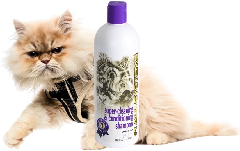 #1 All Systems Pet Shampoo & Conditioner Set Grooming Duo for Dogs, Cats & All Pets – Super Cleaning, Moisturizing & Conditioning for All Coat Types – 2-Pack