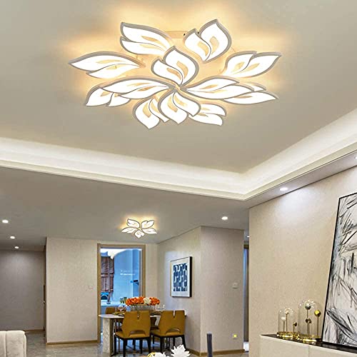 Plafonnier LED acrylique avec télécommande intensité variable pour décoration chambre - 7