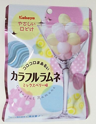 Amazon カバヤ カラフルラムネ ミックスベリー味 45g カバヤ食品 グミ 通販