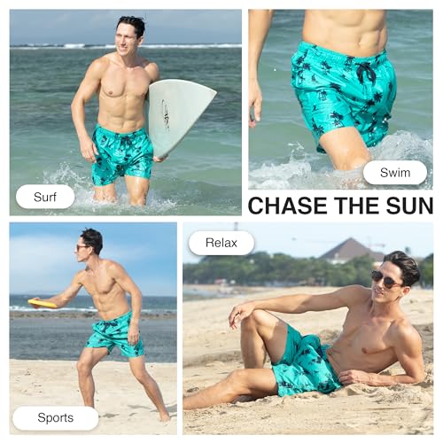 Image of Kanu Surf Men's Big Viper Extended Size Stripe Swim Trunk