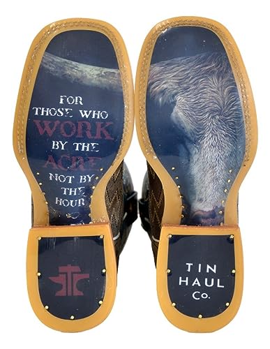 Tin Haul Western Boot Men Lightning Strikes Square 14-020-0077-0502 TA3