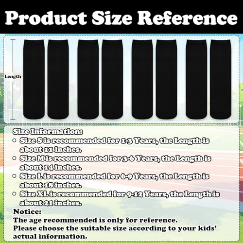 Image of Sarfel Youth Toddler Soccer Socks Kids Baseball Socks Youth Boys Girls Knee High Softball Football Accessories Tube Cotton