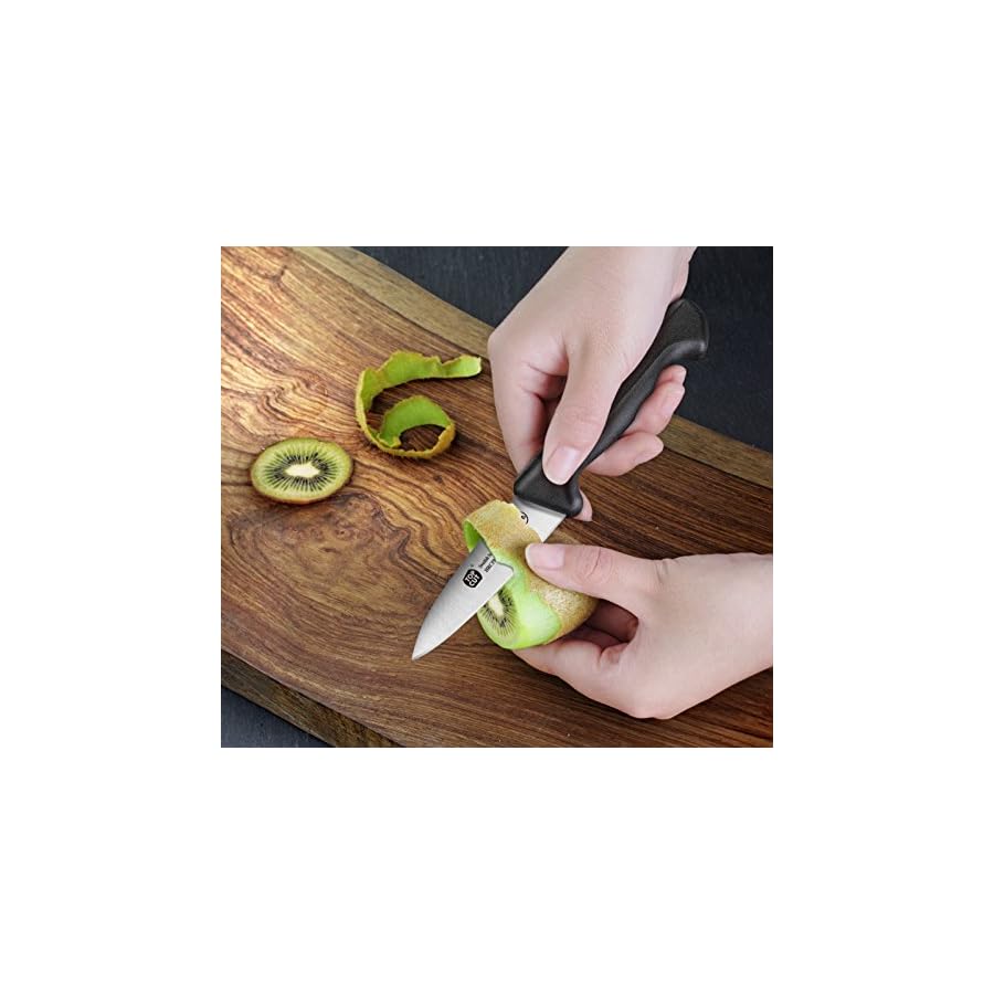 Top Cut by Cangshan | P2 Series 1022032 Swedish Sandvik 14C28N Steel Paring Knife, 3.5-Inch