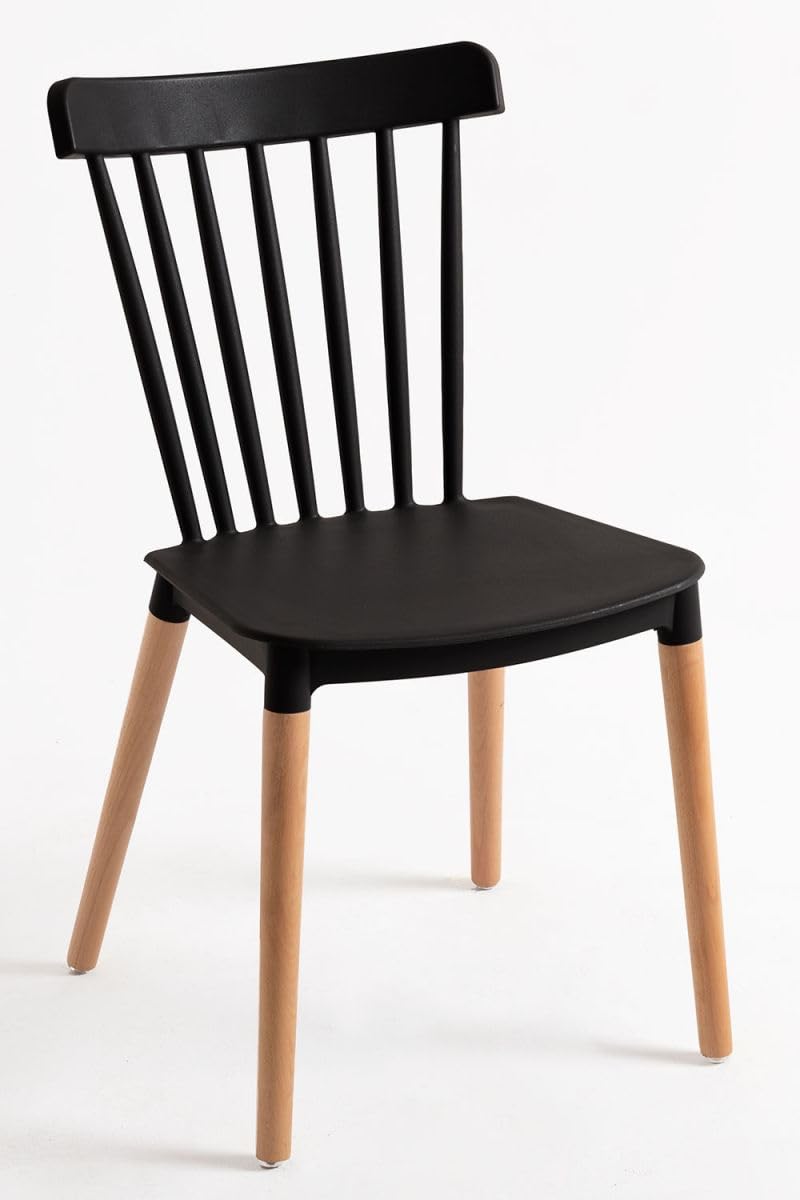 Regalos Miguel - Sillas Comedor - Silla Leka - Negro