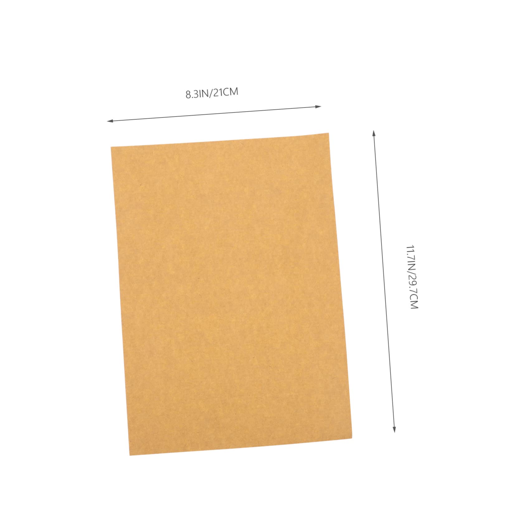 Papier Autocollant Étiquettes Kraft A4 100 Feuilles pour Imprimante