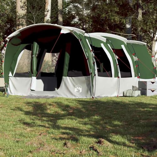 Rantry Tenda Familiare a Tunnel per 8 Persone Verde Impermeabile, Tenda Campeggio, Tenda Spiaggia, Tenda Trekking MODEL-94749