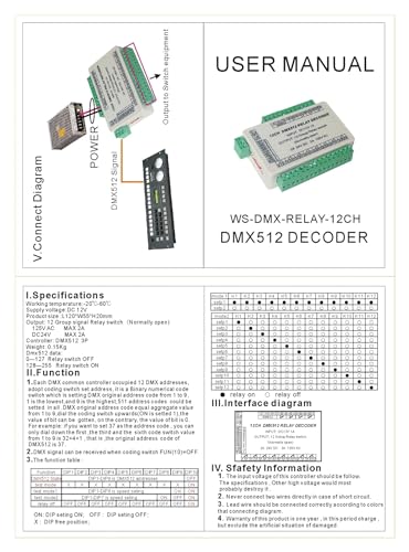 Controlador LED de relé de 12 canales para efectos visuales en teatros y eventos 4