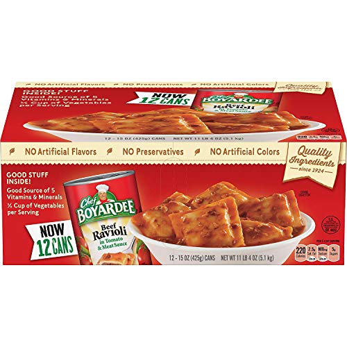 Chef Boyardee Beef Ravioli 15 oz. can, 12 pk. A1