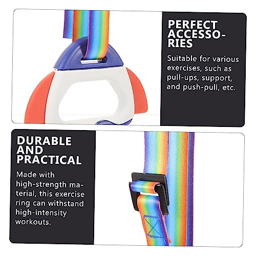 NOLITOY 4 Pares Anéis de tração anéis de fitness indoor anéis de foguete pull-up para treinamento in