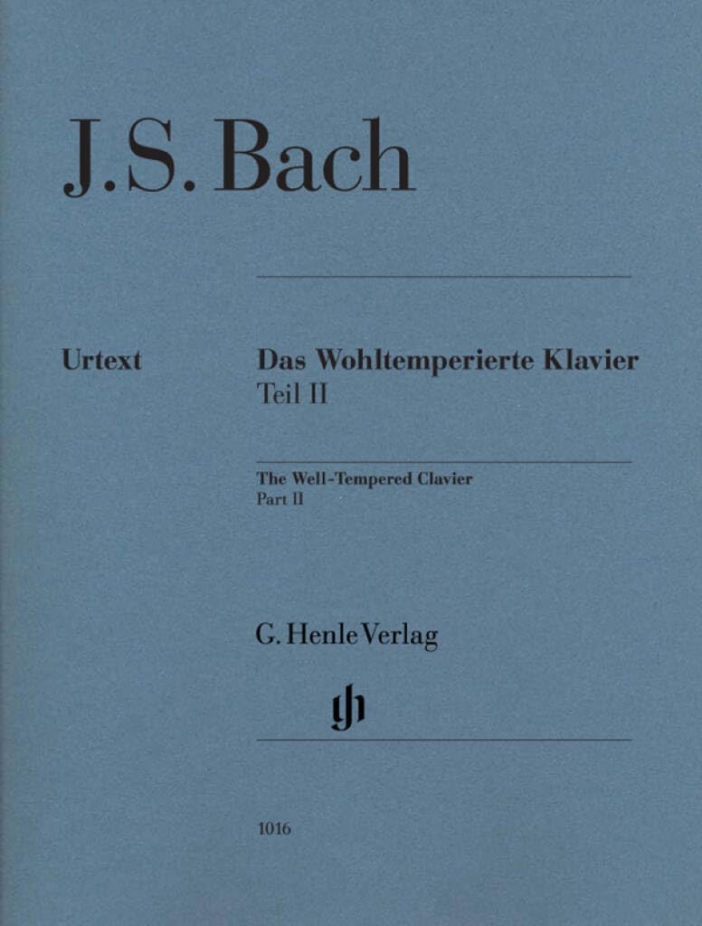 Bach: The Well-Tempered Clavier - Book 2, BWV 870-893 [Without Fingering]
