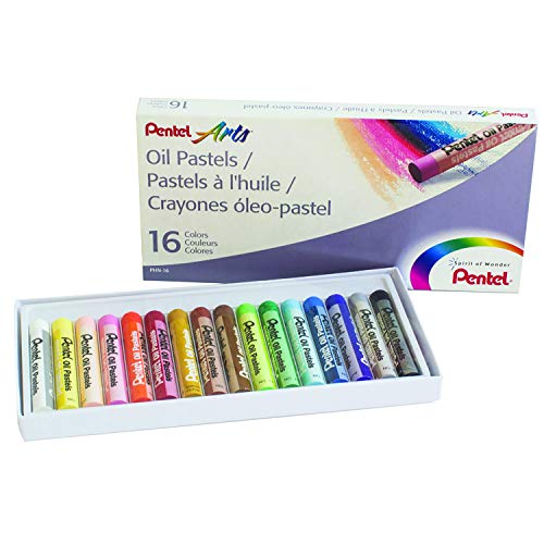 Pentel Arts Pastels à l'huile PHN-16 lot de 96 boîtes de 16 couleurs