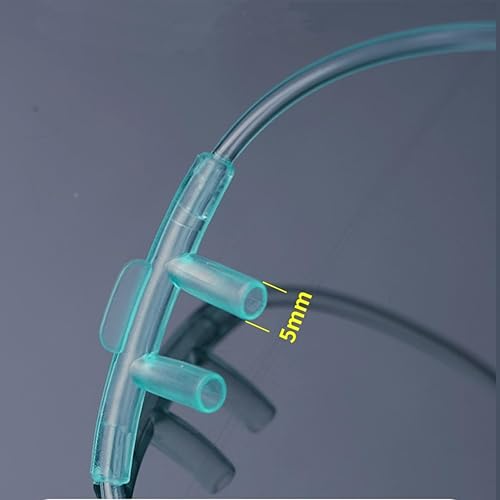 Miniatura 3 de Cánula de oxígeno nasal suave para adultos (paquete de 5) 7 pies, conector estándar, resistente a las torceduras, tubo ligero para una entrega