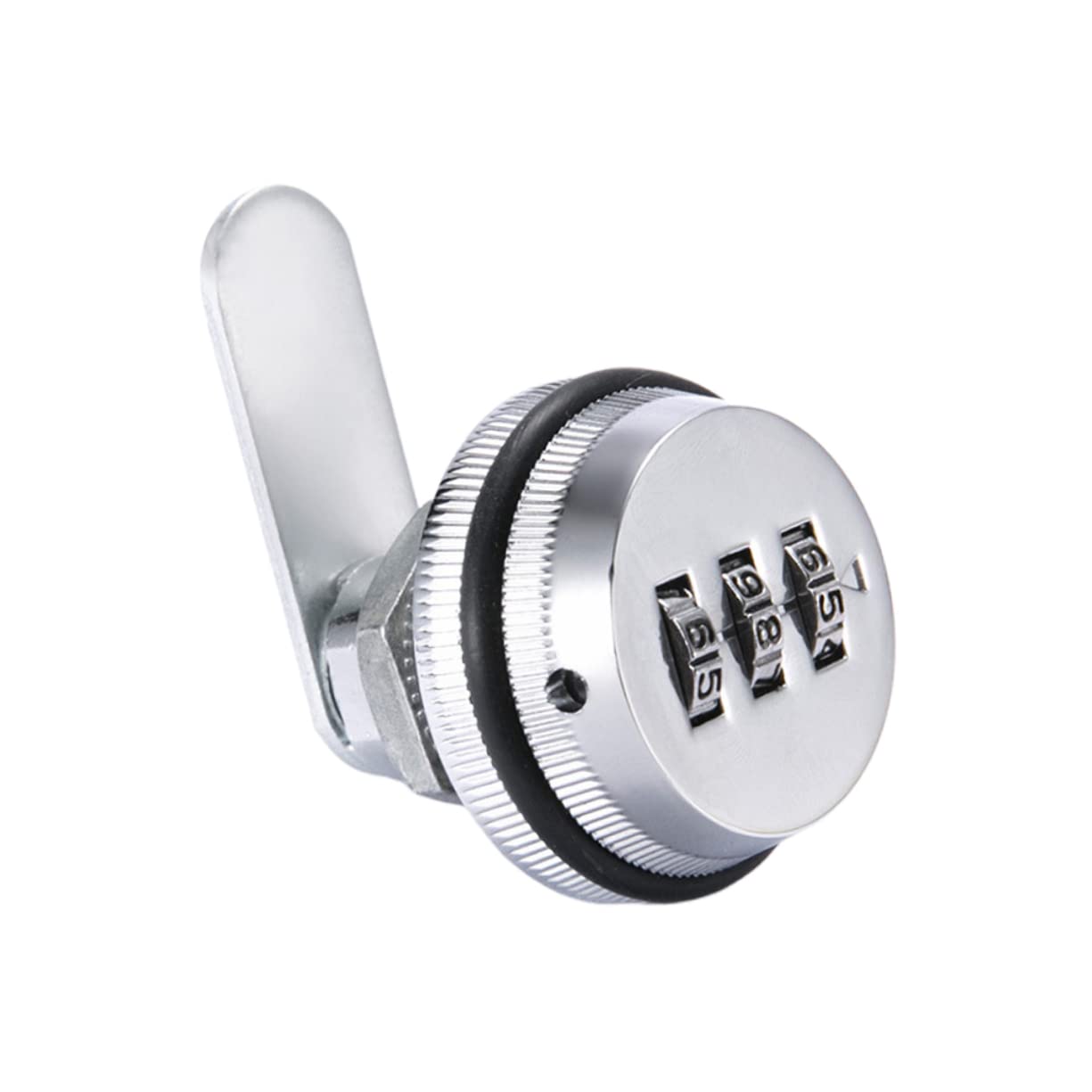 Angoily Cerradura De Combinación Cam Keyless De Diales Para Buzón Y Seguridad Reconfigurable Blanco