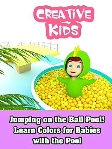 Jumping on the Ball Pool! Learn Colors for Babies with the Pool