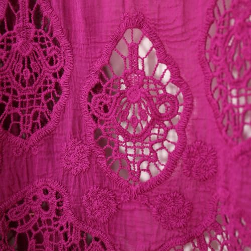 Image of JASTIE Women Open Stitch Cardigan Boho Sleeveless Hippie Summer Hollow Out Solid Crochet Vest