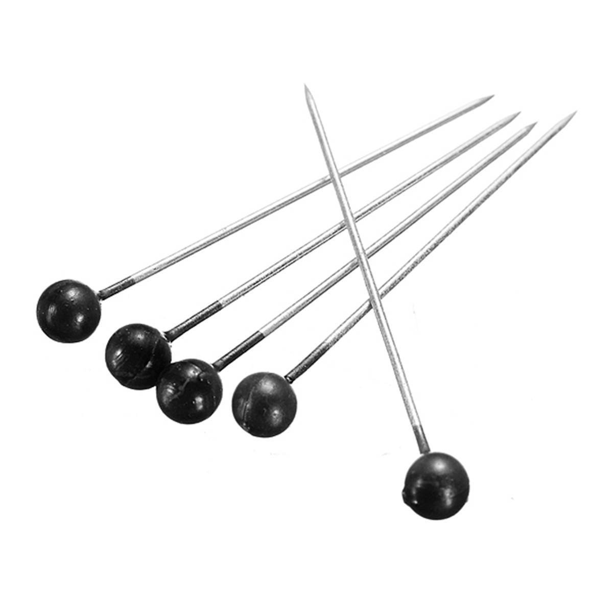 PRANSUNITA Pearl Head Stainless Pins for Dressmaking, Jewelry Crafts, Scrap Booking, Sewing, Gardening Projects, Pack of 1000 pcs � Color � Black 1