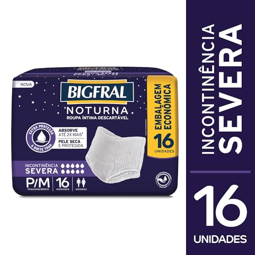 Roupa Íntima Bigfral Noturna P/M 16 Unidades