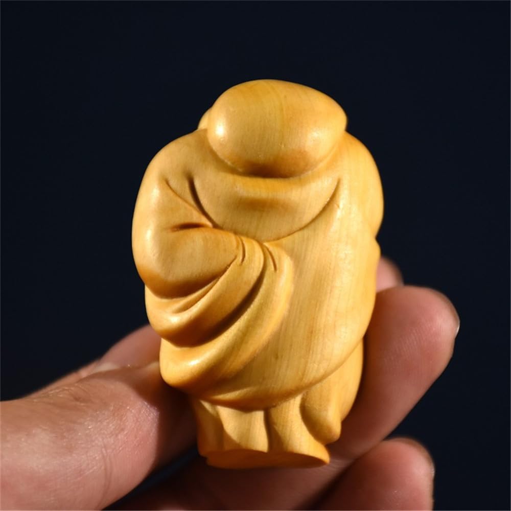 七福神 布袋尊 木製 木彫り 置物 仏像 縁起物 Amazon.co.jp: Lhyxuuk 布袋様 置物 仏像 木彫り ミニ 七福神