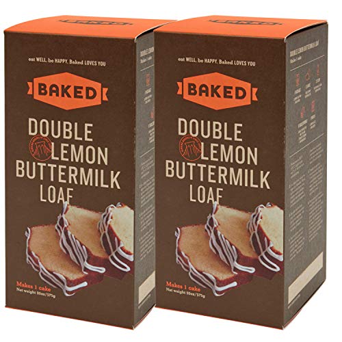 BAKED Double Lemon Buttermilk Loaf Mix with Natural Lemon Flavor, Spelt Flour, Real