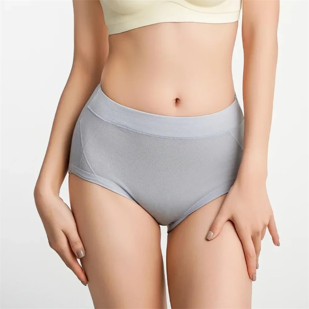 Mutandine da donna in cotone a vita alta, intimo da donna, 3 pezzi, 8 (UK), L, 8 (Regno Unito), L