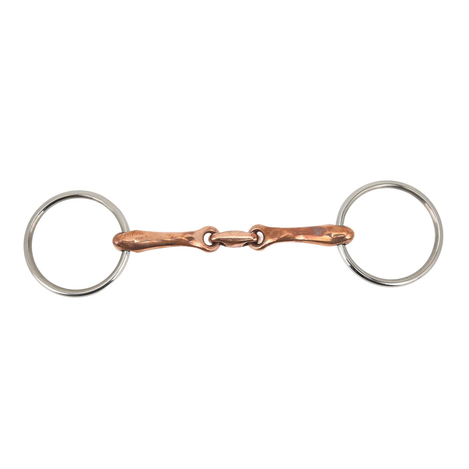 YedaHcy 135mm Horse Mouth Snaffle with Stainless Steel and Copper, Jointed Loose for Optimal Communication, Durably and Safe Material, for Horse Lovers