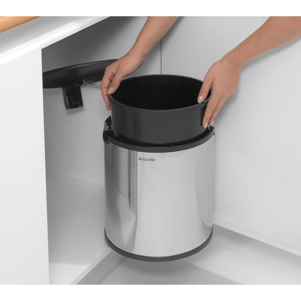 Brabantia 262203 Einbaueimer Built in bin 15 L brilliant steel